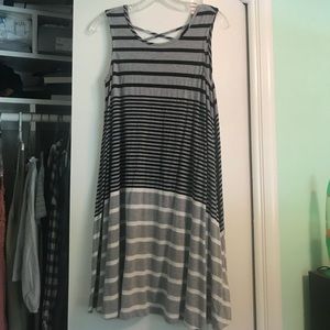 T-shirt dress with crosses back